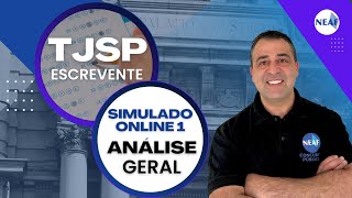 Análise do Simuladão 1  Escrevente TJSP 2024 [upl. by Yelwar842]