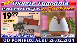 𝐁𝐈𝐄𝐃𝐑𝐎𝐍𝐊𝐀 🐞 Nowa Gazetka Od 26022024  Okazje i promocje tygodnia w Biedronce – Katalog Biedronki [upl. by Melisenda]