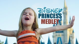 DISNEY PRINCESS MEDLEY  SINGING EVERY PRINCESS SONG AT WALT DISNEY WORLD [upl. by Eno161]