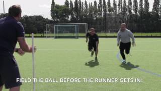 Primary PE lesson plan ideas for teachers Rounders  Run Outs [upl. by Akemihs380]