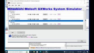 System Simulator in Mitsubishi Melsoft GXWorks3 using the GX simulator 3 [upl. by Adnara]