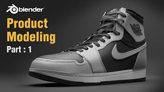 Modeling Shoes in Blender  Product Modeling Tutorial  Part 1 [upl. by Hplodur]