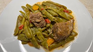 Τέλεια Φασολάκια με Μοσχαρίσιο Κρέας  Delicious Green Beans with Beef  Alena Kitchen [upl. by Gentilis128]