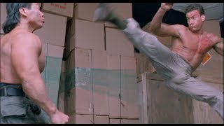 Double Impact Fight Scene  Van Damme vs Bolo HD [upl. by Ahtelrac]