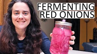 Fermented Red Onion  Fermented Homestead [upl. by Adelle]