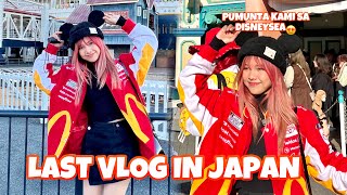 PUMUNTA KAMI SA DISNEYSEA JAPAN😍 Our last vlog in japan  Mahalia E [upl. by Ecnaret809]