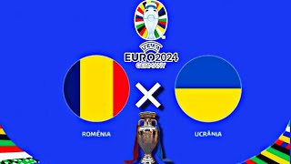 UEFA EURO 2024 ROMÊNIA X UCRÂNIA EFOOTBALL  1° RODADA SIMULAÇÃO [upl. by Lemmor]