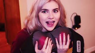 MASSAGE thingy real asmr whispering tapping etc  Cloveress ASMR [upl. by Aliuqehs]