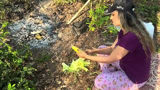 🌿Grilled cobs in the forest🌿 [upl. by Nottnerb]