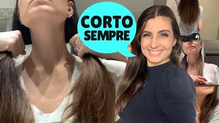 Como cortar o cabelo sozinha Fica ótimo Por Dona Perfeitinha [upl. by Addiego]