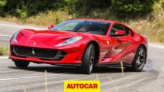 Ferrari 812 Superfast review  New 800hp supercar tested  Autocar [upl. by Walkling]