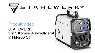 STAHLWERK 3in1 KombiSchweißgerät MTM200 ST [upl. by Eimat]