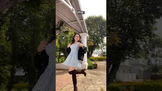 Overdressed girlfriend meets underdressed boyfriend 🤝💕 youtubeshorts relatable outfits ootd [upl. by Setiram]