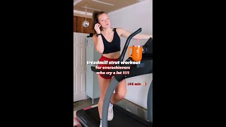 overachiever treadmill strut workout [upl. by Eissirc943]