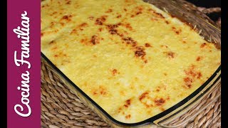 Canelones de espinacas gratinados con queso y bechamel Recetas caseras de Javier Romero paso a paso [upl. by Zachery197]