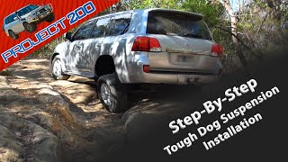 Land Cruiser 200 Suspension install stepbystep Tough Dog wKDSS [upl. by Elwina]