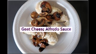 Garlic and Herb Goat Cheese Alfredo Sauce Keto [upl. by Eedyak]