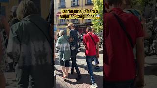 Ladrón Roba Cartera a Mujer en 3 Segundos 😱 ¡Recuperada 💪 [upl. by Ettegroeg]