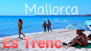 🌍 ES TRENC beach 🏖 MALLORCA island of Spain 🇪🇦 beach walk 4k [upl. by Letizia]