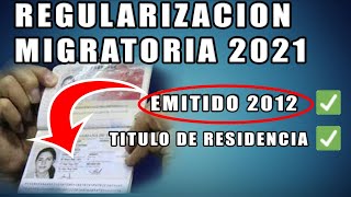 REGULARIZACIÓN MIGRATORIA 2021 CHILE ¿ PASAPORTE VENCIDO [upl. by Garlen]