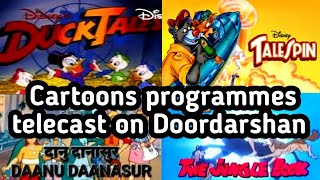 From 1989 To 1995 Cartoons animation programmes telecast on Doordarshan  Hamare bachpan ki yadein [upl. by Eehtomit]