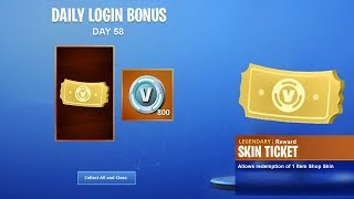 the New DAILY LOGIN REWARDS in Fortnite FREE REWARDS [upl. by Cirtemed]