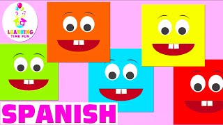 The COLORS in SPANISH for KIDS Easy Spanish Language Learning Videos [upl. by Yrannav]