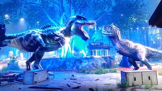 Tarbosaurus vs Toro Jurassic World Camp Cretaceous Hidden Adventure [upl. by Marj]