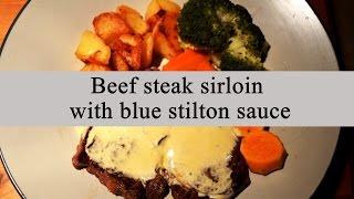 Ksenia UK Beef steak with blue stilton sauce [upl. by Rodenhouse650]