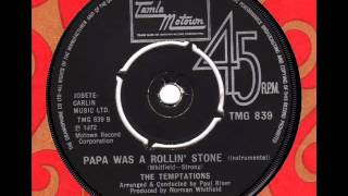 TEMPTATIONS Papa was a rollin stone Instr [upl. by Carew691]