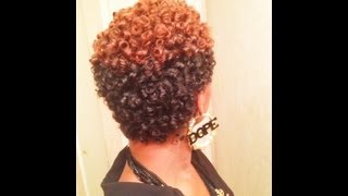 AWESOME Perm Rod Set on Natural Hair No Heat [upl. by Tudela]