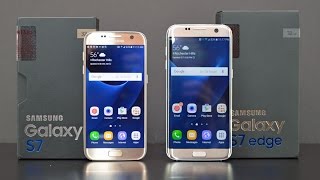 Samsung Galaxy S7 vs S7 Edge Unboxing amp Review [upl. by Swagerty]