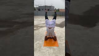 How to do sirsasana variation yogs [upl. by Magulac]