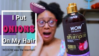 🧅What Wow Red Onion Black Seed Products Did To My Natural Hair  2020 Fall Edition Wash Day Routine [upl. by Cesaria]