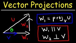 Calculus 3  Vector Projections amp Orthogonal Components [upl. by Darum]