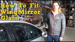 How To Fit Wing Mirror Glass  Stick On Type [upl. by Katie]