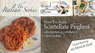 How To Make Scartellate Pugliese also known as cartellate or quotwine cookiesquot [upl. by Ahselak]