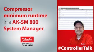 Calculations for a compressor minimum runtime in a Danfoss AKSM 800 system manager [upl. by Papst]