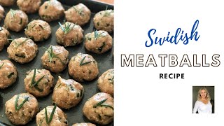 SWEDISH MEATBALLS RECIPE  easy recipe [upl. by Nosauq]