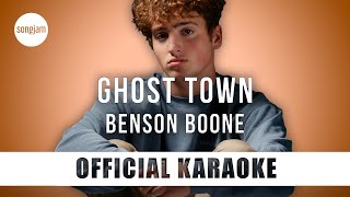 Benson Boone  GHOST TOWN Official Karaoke Instrumental  SongJam [upl. by Faline126]