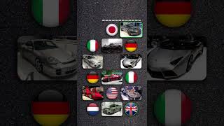 Match the 2000s supercar with its country flag 3 [upl. by Arrait632]