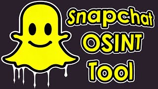 Le MEILLEUR tool OSINT Snapchat de 2024  SnapIntel [upl. by Fitting]