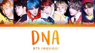 BTS 방탄소년단  DNA Color Coded LyricsHanRomEng가사 [upl. by Cacia]