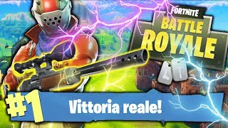 LA MIA PRIMA VITTORIA REALE SU FORTNITE [upl. by Jobina836]