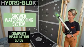 Shower Waterproofing with HYDROBLOK [upl. by Tarrance]