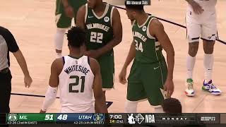 Hassan Whiteside 4 blocks on Giannis [upl. by Swihart]