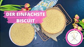 Biskuitboden Grundrezept  gelingsicher und glutenfrei  Biskuit Rezept [upl. by Ahseid531]