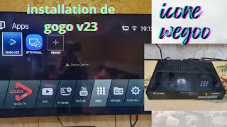 ICONE WEGOO TELECHARGEMENT ET INSTALLATION DE GOGO V23 [upl. by Basile]