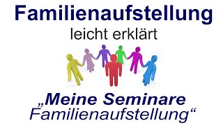 Familienaufstellung einfach erklärt quotMeine Seminare Familienaufstellungquot [upl. by Oletta]