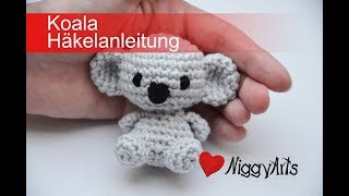 NiggyArts  Koala Häkelanleitung [upl. by Ardnahs]